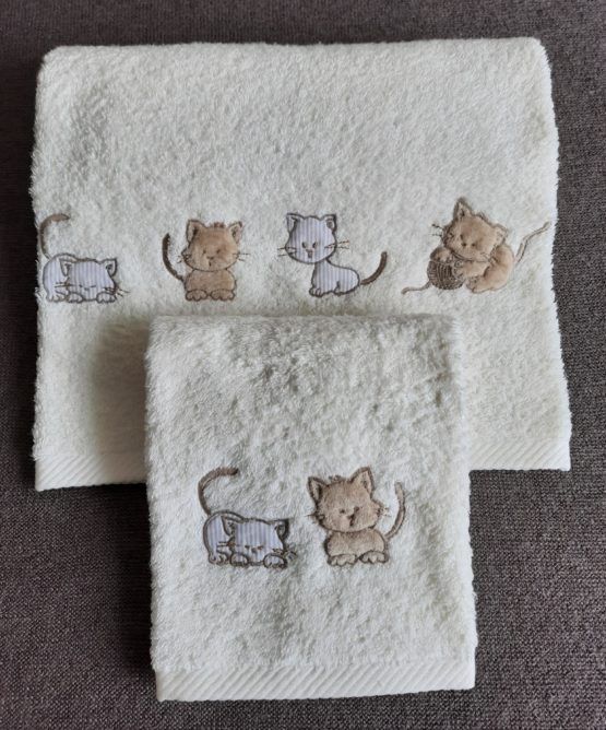 asciugamani gattini